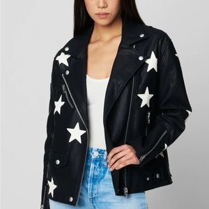 NWT BLANK NYC Black Star Moto Jacket